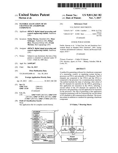 Flexible allocation of I/O channels of a hardware component: United States Patent 9811361 (English Edition)