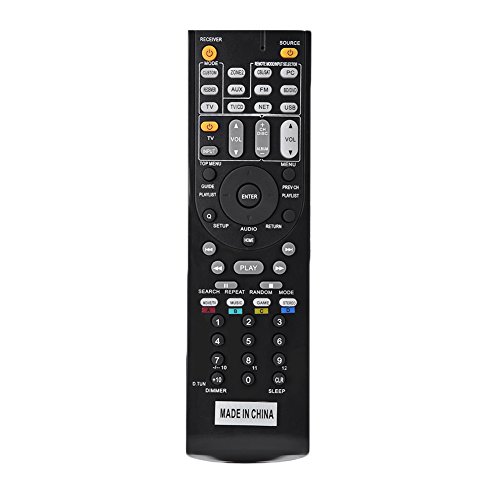 fosa - Mando a distancia de repuesto RC-799M – Funciona con el receptor de audio y vídeo Onkyo – Controlador universal ideal con las mismas funciones que el mando a distancia original-negro