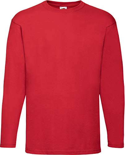 Fruit of the Loom LS XL Red - Camiseta, Mujer, Rojo, X-Large