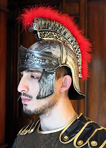 Funny Fashion Hierro de Centurion Adulto de Soldado Casco Romano plástico Protector de Color