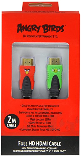 GameOn Angry Birds - Cable HDMI para Xbox 360/PS3