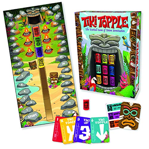 Gamewright-Tiki Topple Juego, Multicolor (7118)