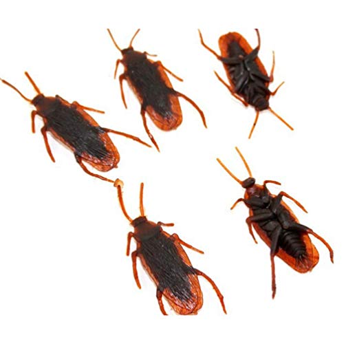 GARNECK 50pcs PVC Realista Bugs Plástico Truco Juguetes Insectos Día de los Inocentes Broma Bichos de Juguete