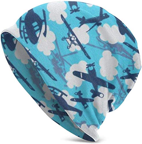 gfhfdjhf Airplanes Blue Valentine Funny Upgrade Hip- Gorro de Punto para Adultos Gorro de esquí de Punto cálido Gorro de Gorro de Talla única para Hombres y Mujeres Sombreros, Gorro de Navidad