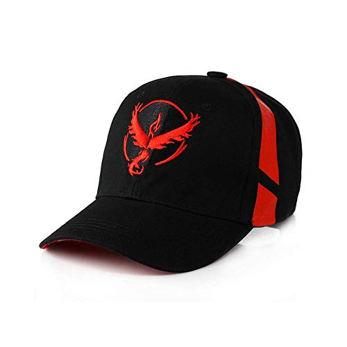 Go Team Valor Gorra de béisbol Pokemon Mystic Team Instinct Unisex Snapback Bordado Hombres Unisex Deportes Hip Hop Sombrero Casquette EP0022