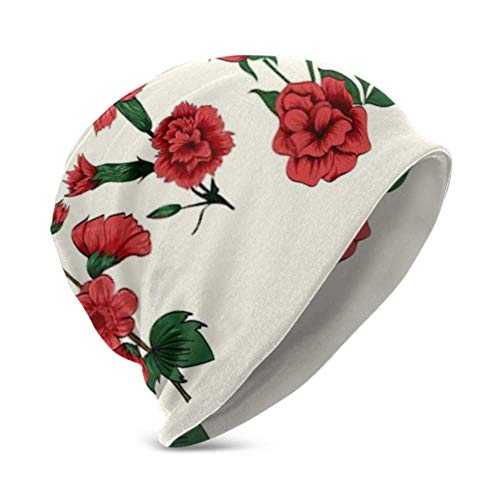 Gorro Unisex, cálido y Acogedor, Conjunto Grande, Elemento Vectorial Plano, Flores Silvestres, Gorros de Moda para niños en 3D, adecuados para niños de 3 a 15 años