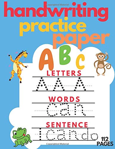 handwriting practice paper: handwriting cursive books for kids,handwriting grip pre school,children s workbooks,preschoolers learning to ... workbook essential preschool skills