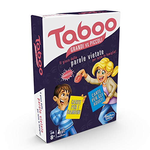 Hasbro Gaming - Taboo pequeños vs Grandes (Juego en Caja).