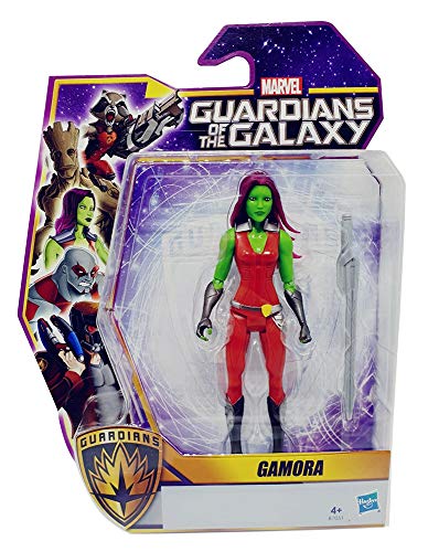 Hasbro - Marvel Figuras del Juego Guardianes de la Galaxia con Accesorios para niños y fanáticos, para Jugar y coleccionar (Gamora)