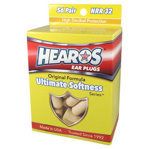 HEAROS Ultimate Softness Series - Tapones para los oídos, color beige, 56 pares