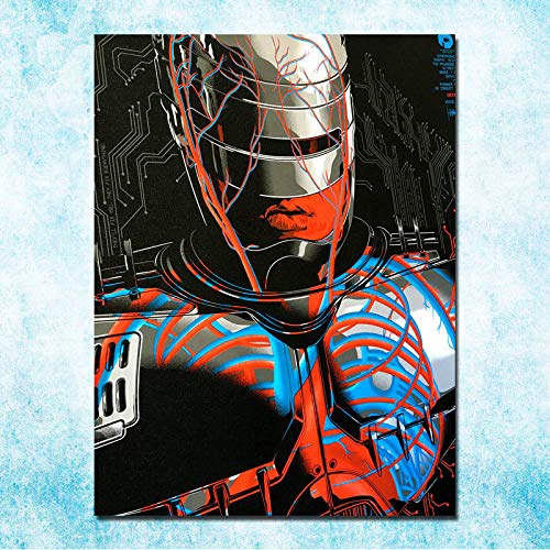 H/M Robocop Art Canvas Poster Pintura Al Óleo Digital Abstracta DIY Arte Decorativo Mural Sala De Estar Dormitorio Decoración (Sin Marco) 40X50Cm 4197Q