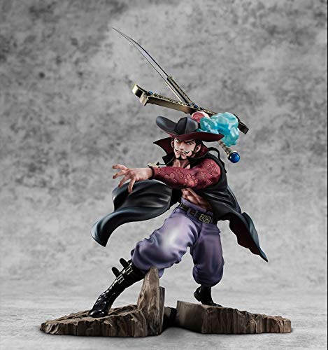 Hyzb Figura Animado Juguetes Dracule Mihawk PVC Figuras de Acción Juguetes Hawk-Eyes Pop de Colección Modelo Regalo de la muñeca de una Pieza (Color : NO Box)