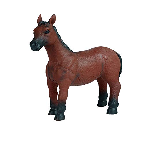 JOKFEICE Figuras de Animales realistas Figuras de Caballo de Goma, Proyecto de Ciencia, decoración de Pasteles, cumpleaños para niños pequeños de 3 4 5