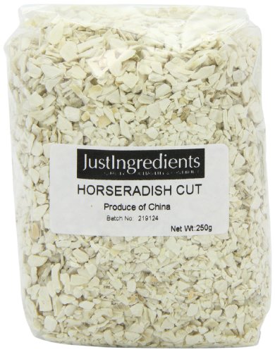 JustIngredients Essential Horseradish Rábano Picante Cortado - pack de 2 x 250 g (Total: 500 g)