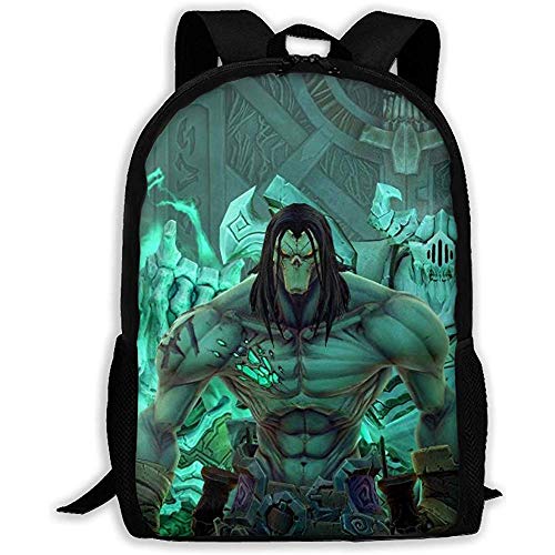 Kimi-Shop Mochila Unisex para Adultos Dark-Siders Bookbag Mochila de Viaje Mochilas Escolares Bolsa para computadora portátil para Hombres y Mujeres