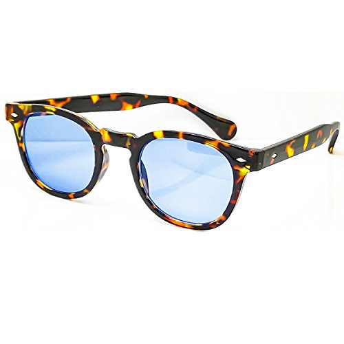 KISS Gafas de sol estilo MOSCOT mod. DEPP Degradado - VINTAGE Johnny Depp hombre mujer CULT unisex - LA HABANA/Azul