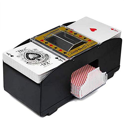 Ksruee Shuffler automático de Naipes Naipes Shuffler Naipes Shuffler automático de Cartas Tarjeta de Juego de Mesa de Lavado eléctrico