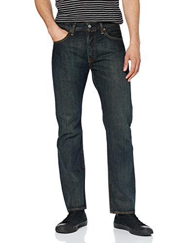 Levi's 501 Original Fit Jeans Vaqueros, Blue Dark Clean, 36W / 30L para Hombre