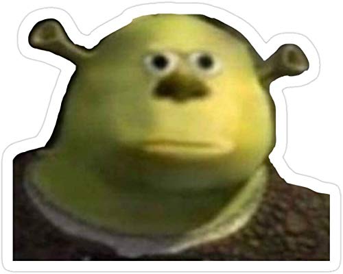 Lplpol Shrek Meme - Pegatinas troqueladas para adolescentes, adultos, coches, motocicletas, bicicletas, parachoques, 4 pulgadas