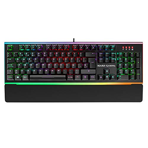 Mars Gaming MK6, teclado óptico-mecánico, LED Dual Chroma RGB, switch marrón