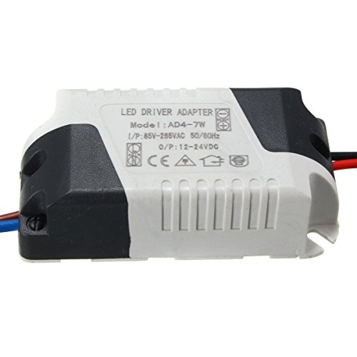 MASUNN AC85-265V A DC12-24V 5-7W 300 Ma Llevó Luz Lámpara Driver Adaptador Transformador Fuente De AlimentACión