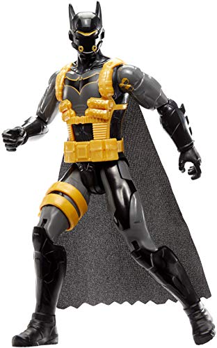 Mattel DC Missions-Figura de acción 30cm Batman Toxina Antimiedo, Juguetes niños +4 años, Multicolor (GCK88)