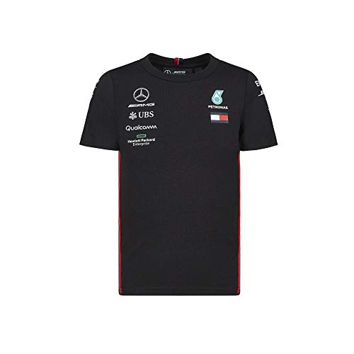 Mercedes-AMG Petronas Motorsport 2019 F1™ Camiseta del Equipo Negra niño (Black, 116)