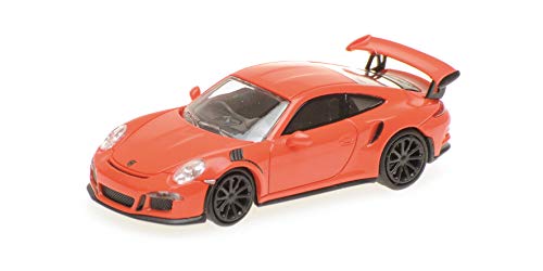 Minichamps 870063220 - Escala 1/87 - Porsche 911 Gt3 RS 2013 Orange - Vehículo en Miniatura