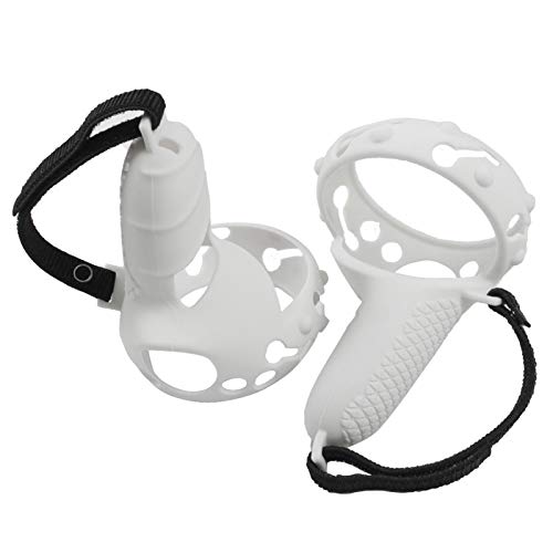 Minimei Accesorios De Oculus Quest 2 Cubierta De Agarre del Controlador Táctil AccesoriosCubierta De Protección De Silicona con Correa Ajustable para Los Nudillos Well-Matched