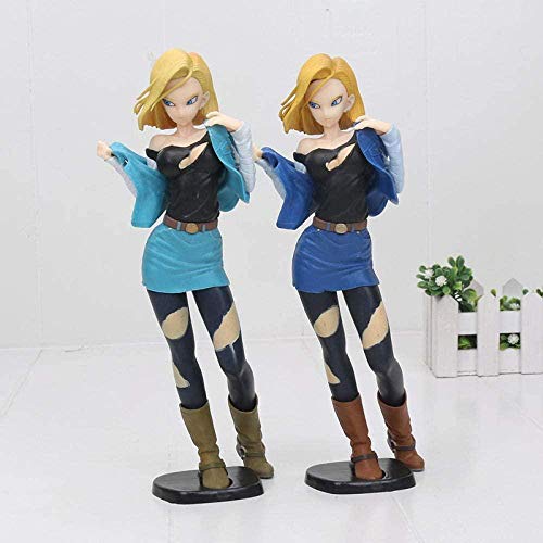 MNZBZ Figuras de Anime 21 CM Figura de Bola de Dragón Brillo y Glamour NO.18 Lazuli Battle Ver. Colección de Figuras de acción de PVC Juguetes Modelo Doll-B-Segundo