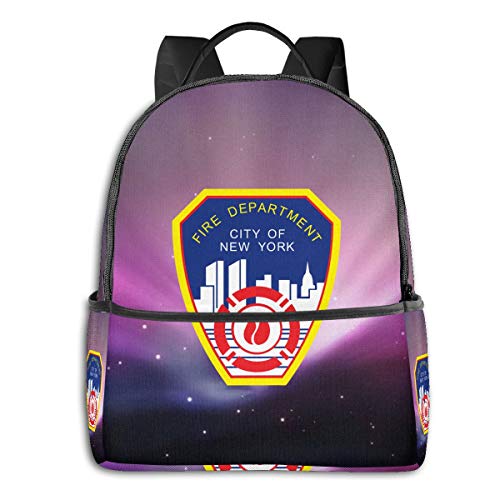 Mochila de ciclismo para niñas con logo de Taino de Puerto Rico Naranja Departamento de Bomberos de Nueva York talla única