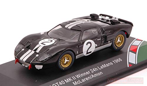 Model REPLICARS CMR43054 Ford GT40 MKII N.2 LM 1966 MC Laren-Amon 1:43 Compatible con