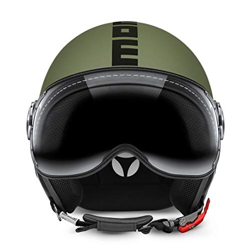 Momo Design - Casco Classic, Color Verde Militar, Mate, Talla S