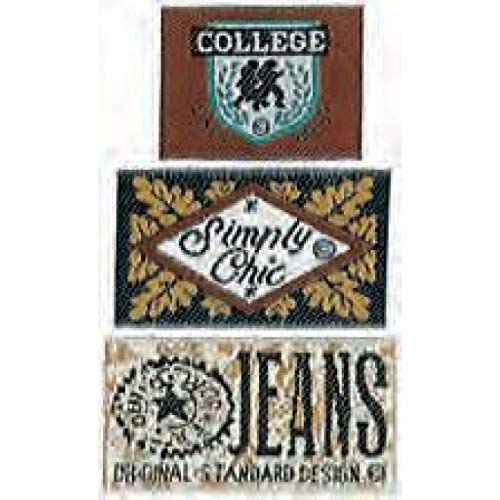 Mono-quick GmbH aplicaciones - teens and Jeans - fusible simply Chic aproximadamente 2,0 x 3,0 cm coloures ST{3}