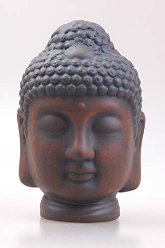 MYFAVORITES Cabeza de Buda de terracota – Artículo decorativo para casa y casa