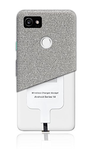MyGadget Receptor de Carga Qi Inductiva Wireless con Conector USB C - Receiver de Carga Inalambrica para Android Samsung Galaxy S9 S10, Huawei P10 P9, LG G6
