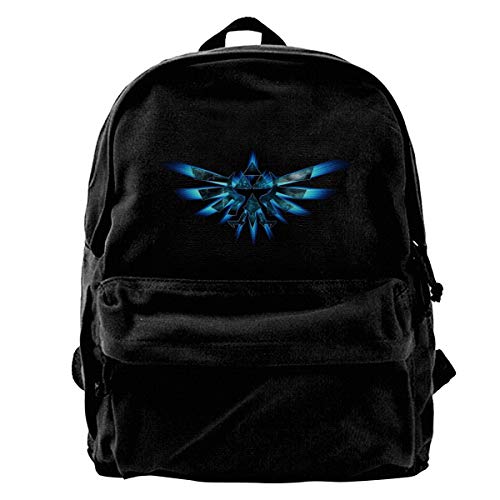 N / A The Legend of Zelda - Mochila escolar clásica negra para estudiantes, caminar al trabajo