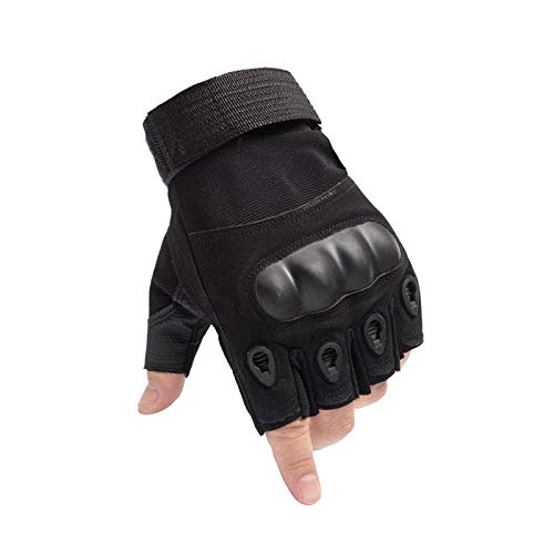 N-B Guantes tácticos Guantes de Medio Dedo de Carcasa Blanda Fitness Locomotora Montar Escalada Senderismo Camping Tiro Guantes de Caza