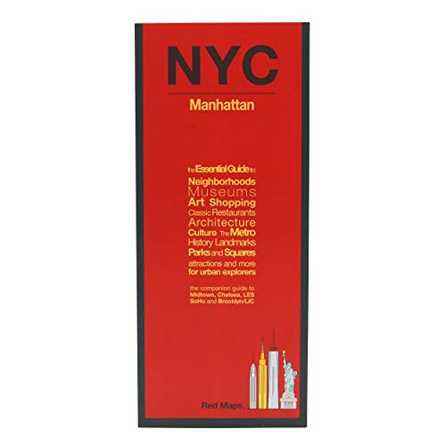 New York City Red Map Street Map