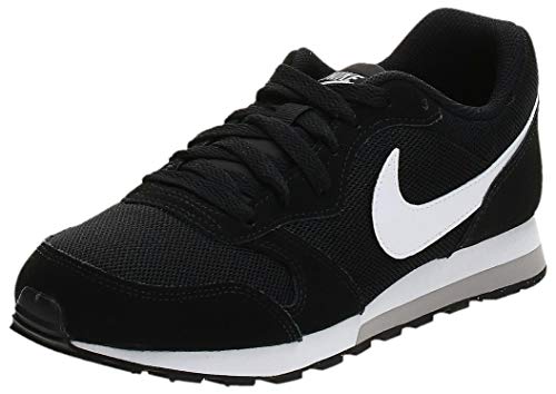 Nike MD Runner 2 (GS), Zapatillas de Running para Niños, Negro (Black/Wolf Grey/White), 35.5 EU