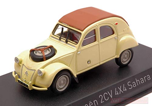 Norev NV150011 Citroen 2 CV 4x4 Sahara 1961 Panama Yellow 1:43 Die Cast Model Compatible con