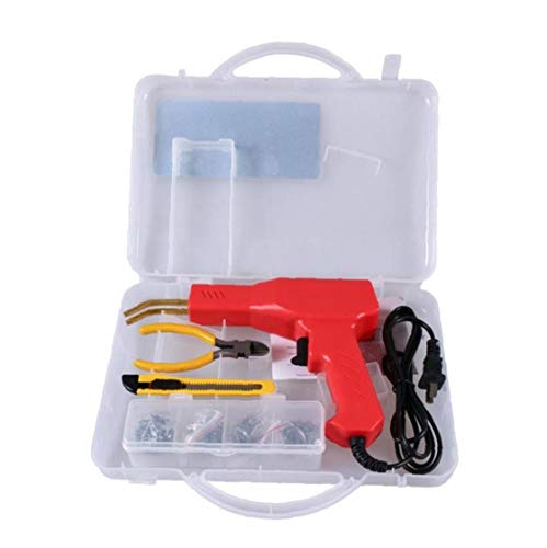 Parachoques De Plástico Máquina De Soldadura Conjunto Rojo del Coche De Parachoques De Reparación De Soldadura Térmica Disoldering Máquina Kit UK Plug Suministros Muy Cómodo