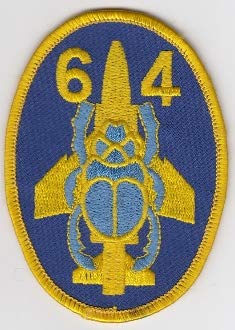 PATCHMANIA RAF Patch j 64 Squadron Scarab Phantom FGR 1 228 OCU a 93mm 67mm Parches Bordados THERMOADHESIVE Patch