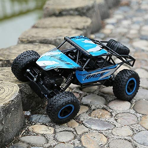 PETRLOY All Terrain Super Large RC Rock Crawlers Camión con control remoto 4WD Vehículos recargables Off-road Car con fuerte capacidad de escalada Rastreador Rotación Stunt Drifting Vehículo Fast Bugg