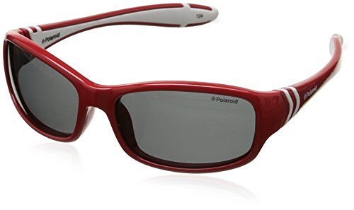 Polaroid PLD 8000/S Y2 T15 50 Gafas de sol, Rojo (Red White/Grey Pz), Unisex Niños