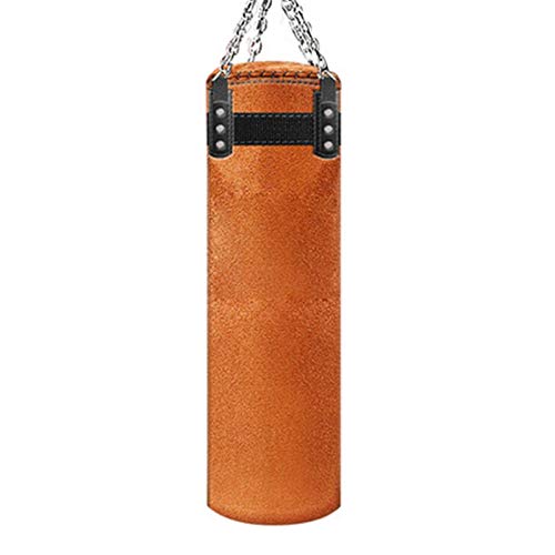 PPLAS 80/100 / 120cm Cuero Espesado de Piel de Arena de Gamuza de Gamuza Colgando de la Bolsa de perforación de Muay Boxeo de Boxeo de Muay Thai Boxs (Color : 100cm Suede)