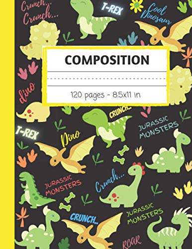 Primary Composition Journal: Early Creative Story Book for Kids, Grades K-2 & K-3 | Dotted Midline and Picture Space | 8.5x11 Inches 120 Pages