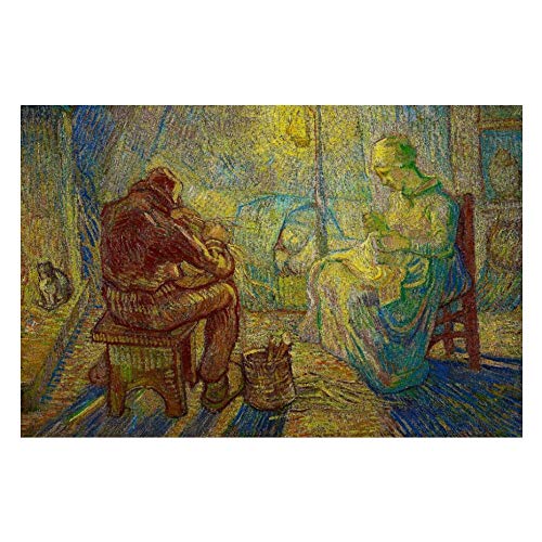 Promini Evening The Watch by Vincent Van Gogh Jigsaw Puzzle 1000 Piece, Puzzle Game Artwork for Adults Teens Kids Children 20" x 30"