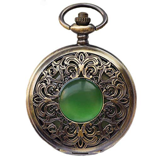 Q store Pocket watch Vintage Tallado Hueco Reloj de Bolsillo mecánico automático Reloj de Bolsillo Collar Mesa de Regalo Hombres y Mujeres Moda