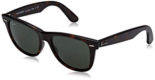 Ray-Ban Original Wayfarer Classic Gafas de sol, Marrón (Tortoise Frame With Green G/15 Lenses), 54.0 Unisex Adulto